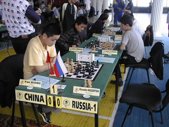 Chinese team in action