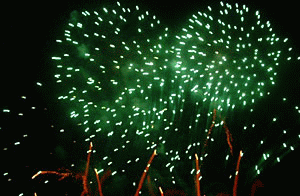 Firework show at the closing ceremony